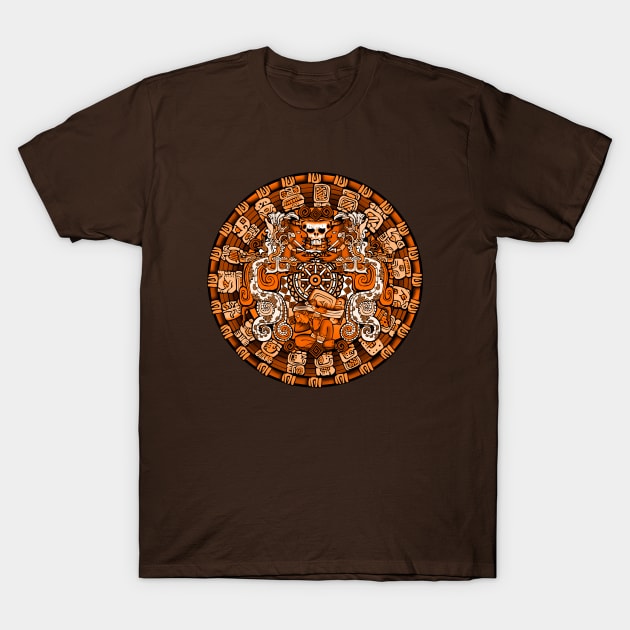 MAYAN DEATH GOD design T-Shirt by Amra591